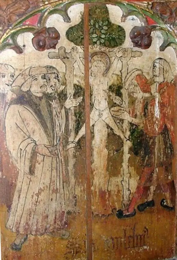 Распятие Вильгельма Норвичского изображенное на решетке в церкви Святой - фото 19