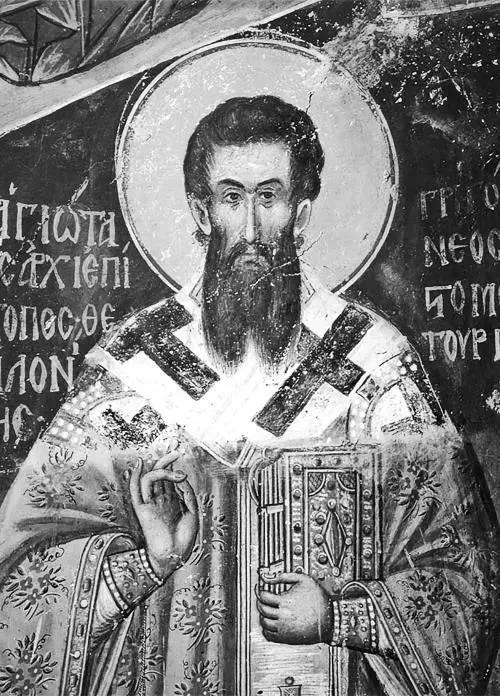 Святитель Григорий Палама Фреска XIV века Ватопедский монастырь Афон - фото 16