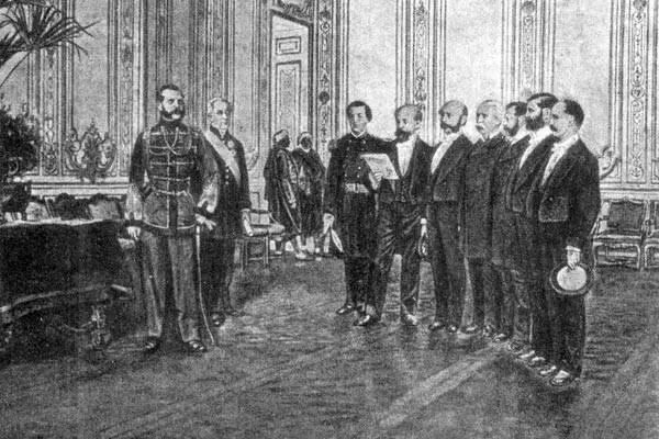 Прием Александром II делегации США прибывшей с отрядом военных кораблей 1866 - фото 86