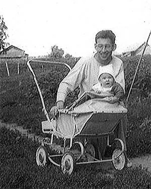 1105Жорж Коваль и Андрюша Макаров шести месяцев от роду 1950 год летний - фото 4