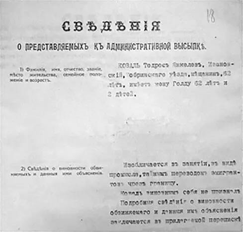 0115Фрагмент дела о тайной эмиграционной деятельности Тодроса Коваля 162 - фото 24