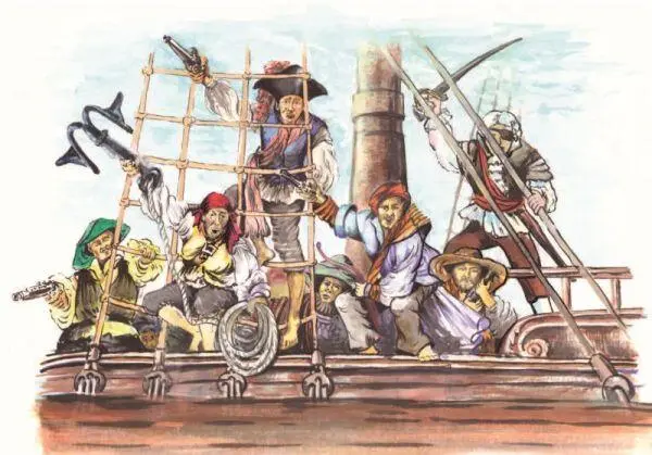 Бочонок быстро опустел Один из пиратов пошёл проверить есть ли на корабле ещё - фото 5