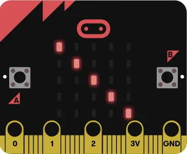 Рис 212 Наклонная линия на мониторе micro bit Код программы рисующий - фото 38