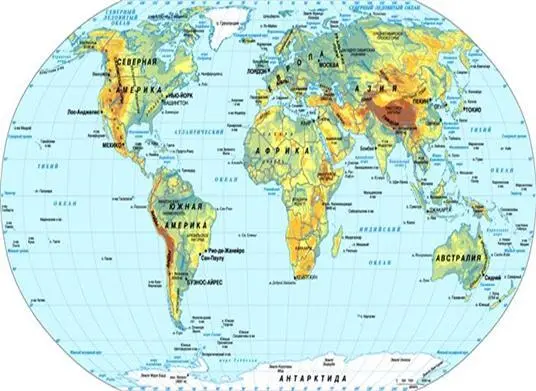 Карта океанов мира Во время ведения войн нарушение морских коммуникаций - фото 2