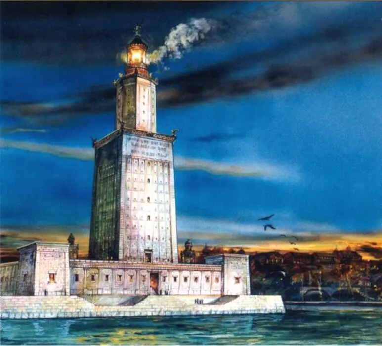 Александрийский маяк рисунок археолога Г Тирша 1909 Как правители Антоний - фото 112