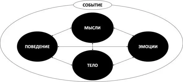 Рис 12 Взаимосвязь мыслей эмоций телесных и поведенческих реакций Уровни - фото 15