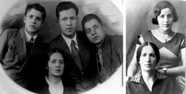 Слева мамины братья старший в центре и сестра Справа мама в 14 лет и - фото 2