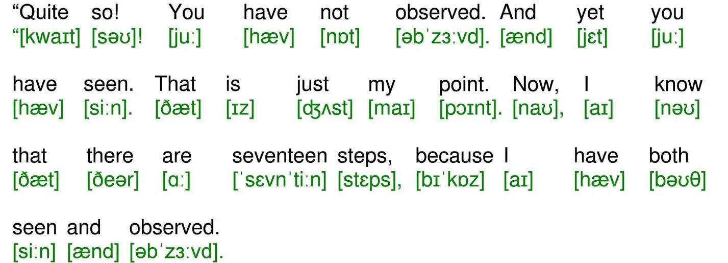 Quite so You have not observed And yet you have seen That is just my point - фото 35