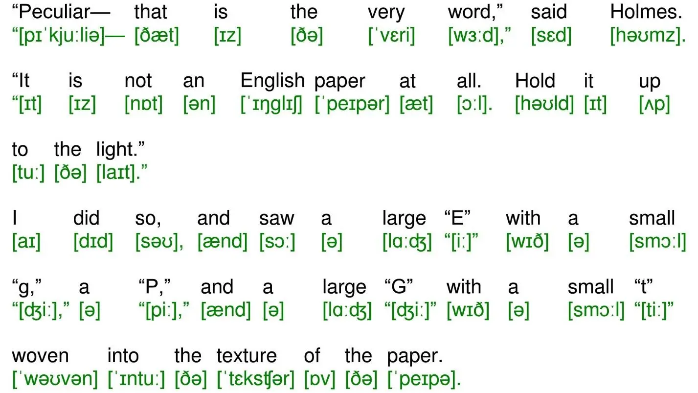Peculiarthat is the very word said Holmes It is not an English paper at - фото 45