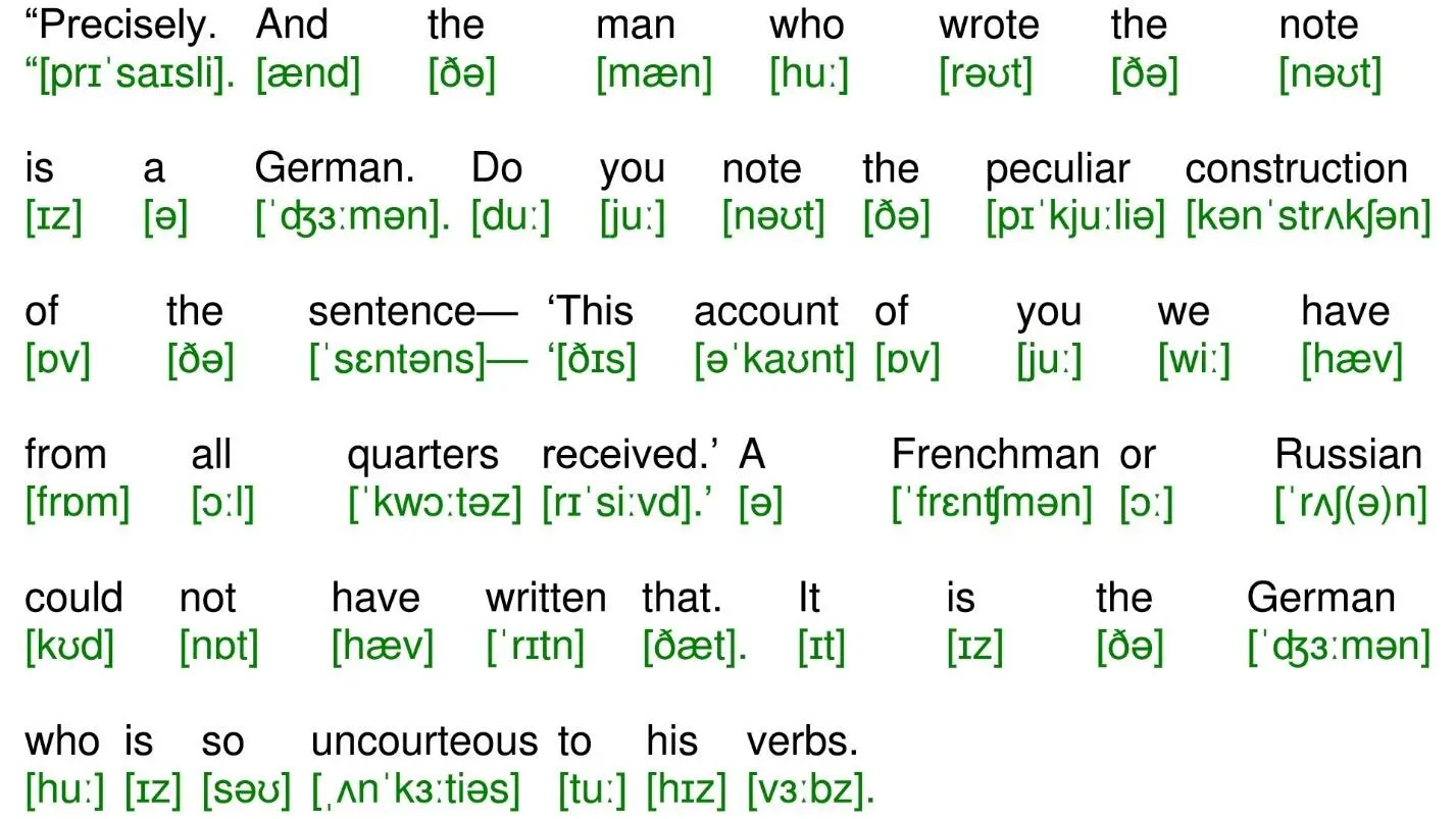 Precisely And the man who wrote the note is a German Do you note the - фото 51