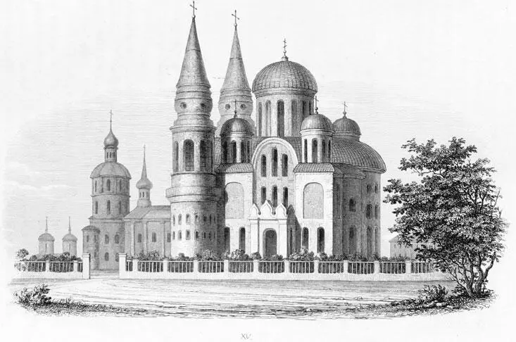 СпасоПреображенский собор 1840 г Фасад храма в древности был полосатый так - фото 23