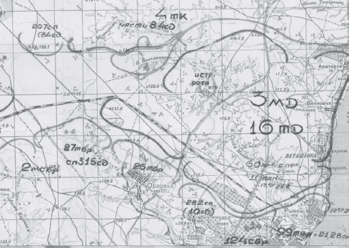 Карта боевых действий под Сталиградом 1942 г В начале Сталинградской битвы - фото 23