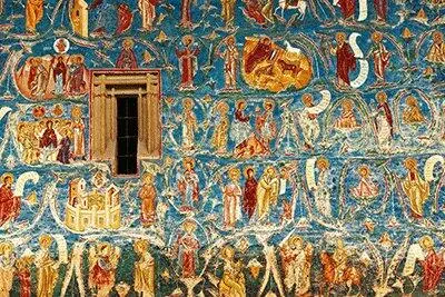 Древо Иессеево Фреска на стене монастыря в селе Воронец Румыния 1547 год - фото 30