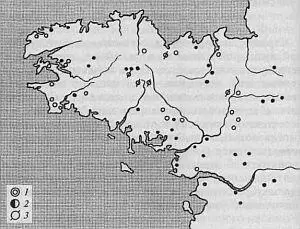 Рис 42 Карта распространения кладов среднего бронзового века клады - фото 44