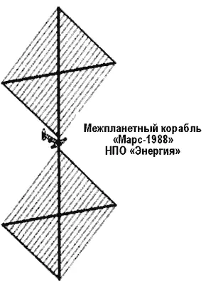 Межпланетный корабль на четырех космонавтов в версии 1988 года имел полную - фото 117