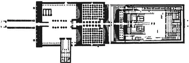 Рис 3 Храм Амона в Карнаке План Силой художественного образа гипостильный - фото 3