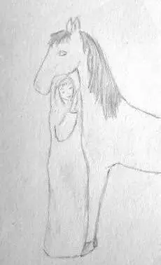 Рис 3 Малышка и Нинель Пробежав касанием руки вдоль лошади Нинель сходу - фото 4
