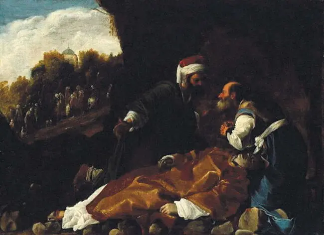 Святые Гамалиил и Никодим оплакивают св Стефана Школа К Сарачени Около 1615 - фото 15