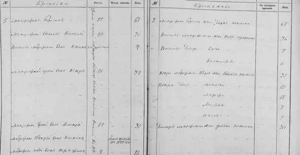 Ревизская сказка за 1850 год помещик Волков А В Двор 5 Двор 6 Эта семья - фото 49
