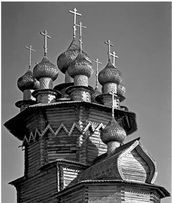 Покровская церковь в Кижах 1764 Зубчатый обережный пояс городков В - фото 32