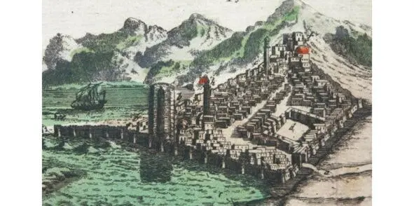 Рисунок Э Кемпфера А путешественник Иоганн Лерх побывавший в Баку в 1734 г - фото 57