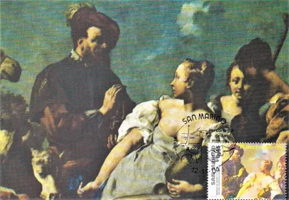 Рэбэка і Эліязэр ля калодзежа 1740 Джавані Батыста Пьяцета 16831754 - фото 128