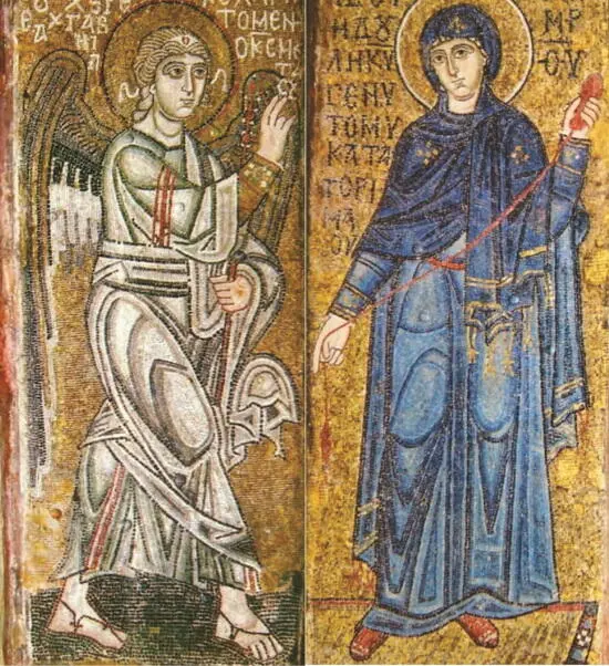 Благовещение Пресвятой Богородицы Мозаика собора св Софии Киев XI в Лука - фото 5