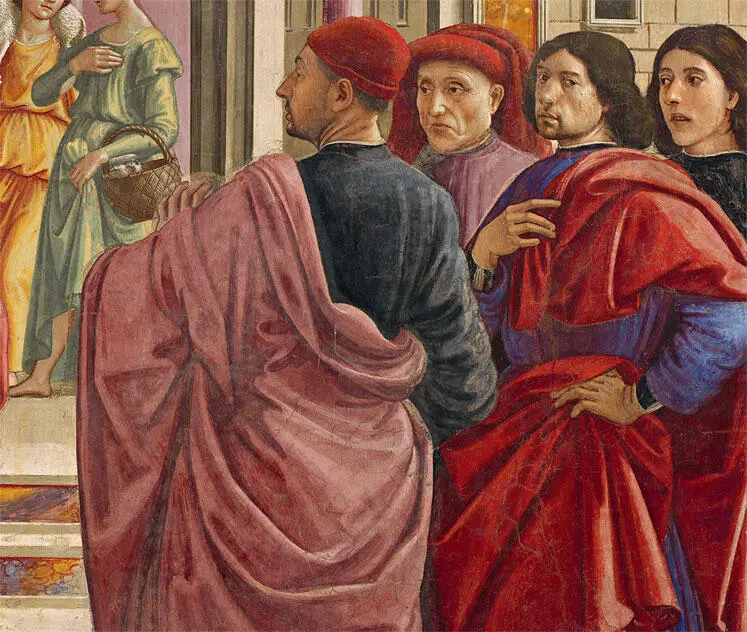 Доменико Гирландайо Изгнание Иоакима из храма 14851490 Деталь группы - фото 15