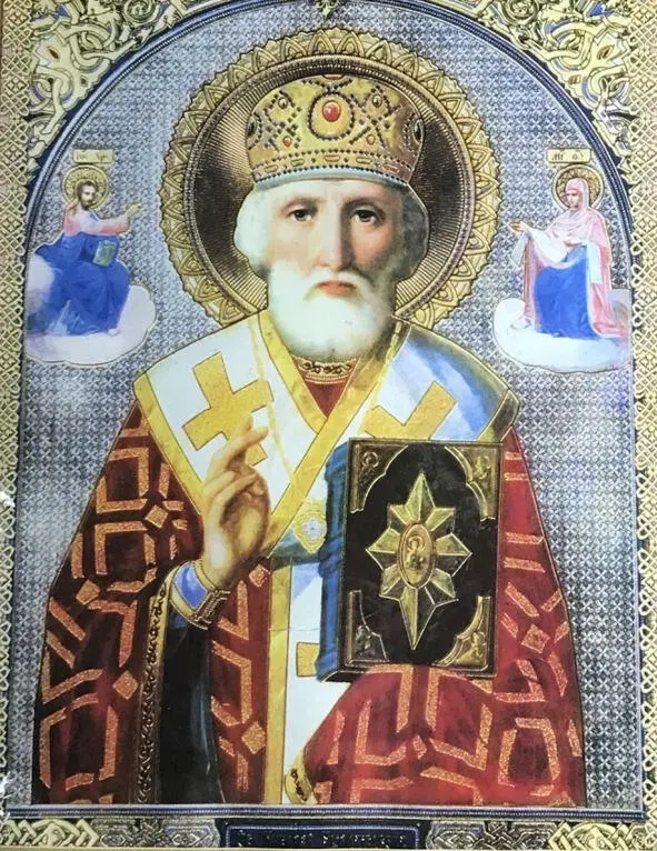 Икона Святитель Николай Чудотворец Настоятелю храма пастырю Николаю г - фото 2