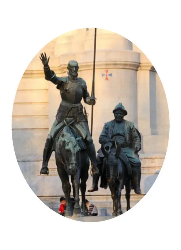 Памятник Дон Кихоту и Санчо Панса в Мадриде Памятник Дон Кихоту в Толедо - фото 2