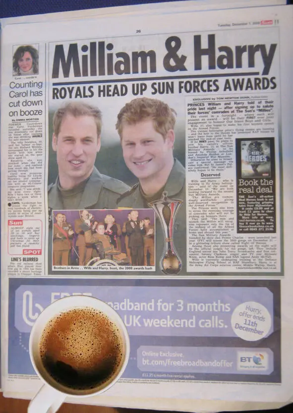 Газета The Sun декабрь 2009 г Да что там рождённый в больнице Вот супруга - фото 8