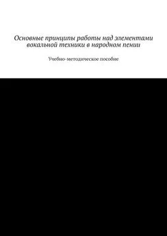 М. Дрожжин - Основные принципы работы над элементами вокальной техники в народном пении. Учебно-методическое пособие