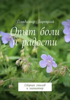 Владимир Пироцкий - Опыт боли и радости. Сборник стихов и миниатюр