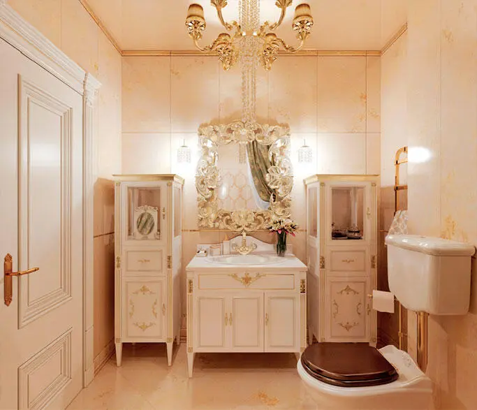 Что же необходимо чтобы придать интерьеру ванной комнаты классические черты - фото 48