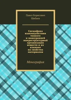 Павел Шибаев - Специфика взаимодействия тонкого и наноуровней микроструктурной организации веществ и их влияние на свойства материалов. Монография