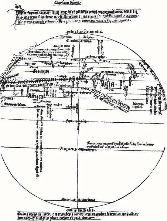 Рис 7a Пьер дАйли Петр из Альяко Карта мира в манускрипте Ymago Mundi - фото 11