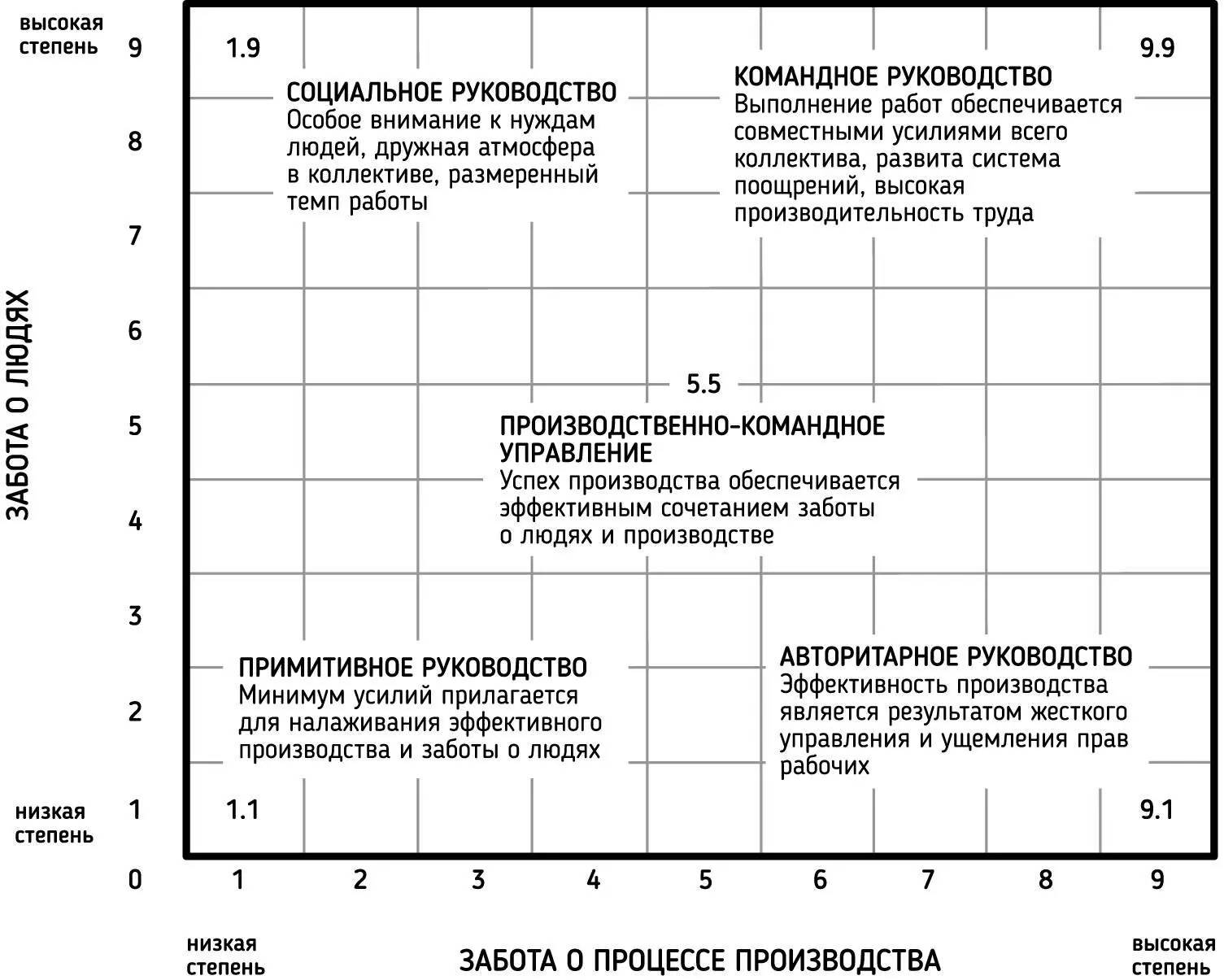 Рисунок 3 Стили руководства по Блейку и Моутону 11 Примитивное - фото 8