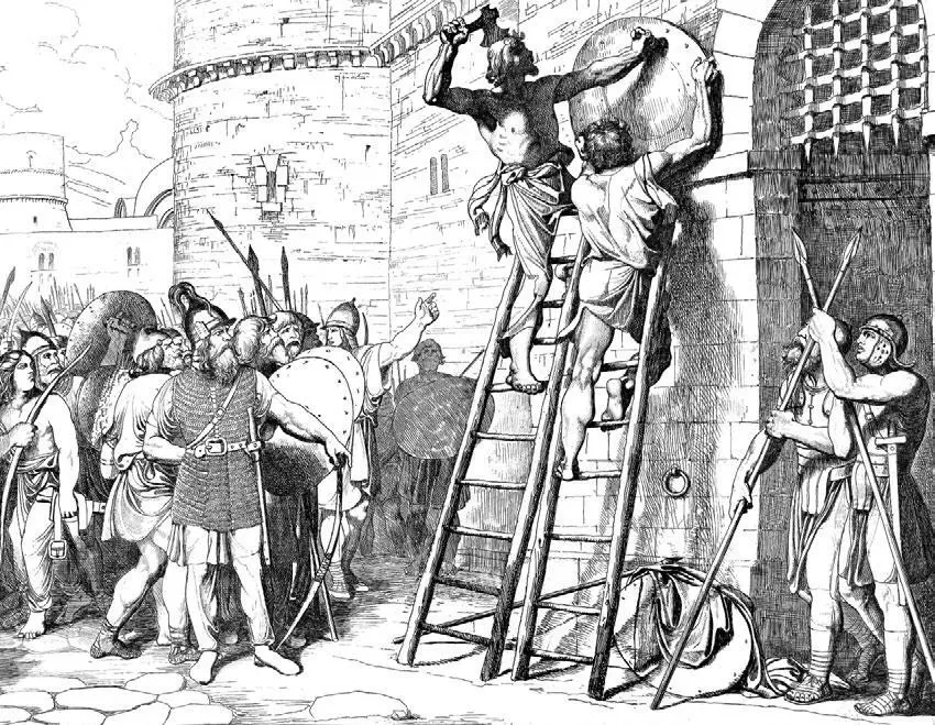 Кончина вещего Олега 1839 г Гравюра из Очерков событий из российской - фото 8