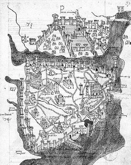 Кристофоро Буондельмонти Карта Константинополя 1422 г Национальная - фото 11