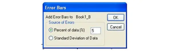 Рис 136 Окно Error Bars В этом окне следует указать или стандартное - фото 38