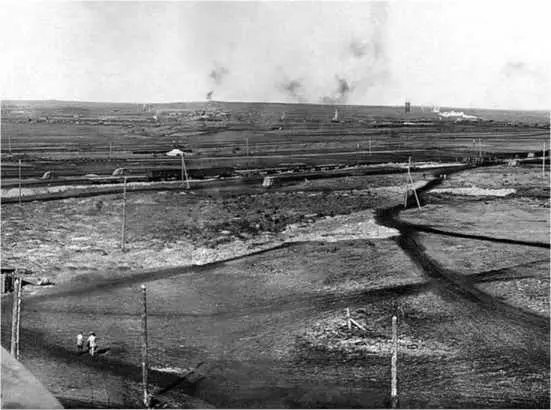 Панорама строительства Магнитогорского металлургического комбината 1930 г - фото 5