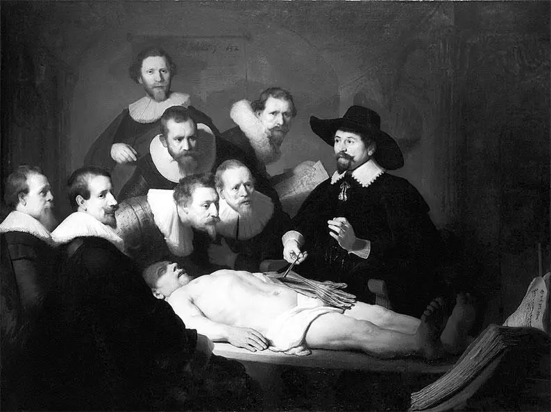 Рембрандт Урок анатомии доктора Тульпа 1632 холст масло В 1632 году лекция - фото 35