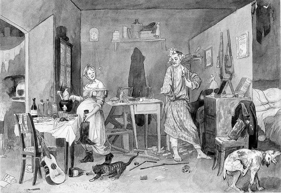 Павел Федотов Утро чиновника получившего накануне первый крестик 1844 - фото 89