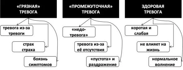 Рис 8 Этапы снижения избыточной тревоги ГЛАВА 6 ПРАВИЛА ТРЕВОГИ И - фото 12
