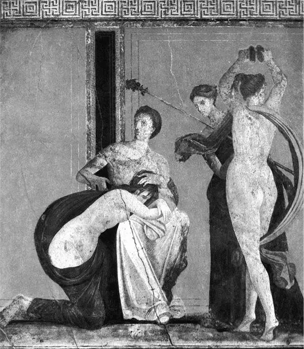 Бичуемая девушка и вакханка Древнеримская фреска Если бы познание другого - фото 3