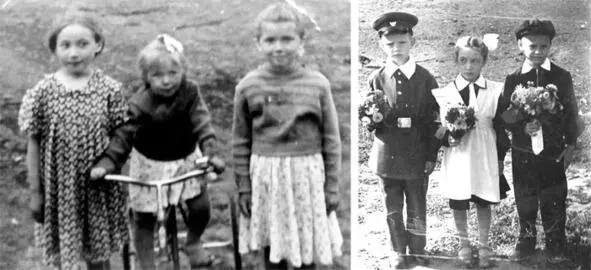 Я Антиповы Людочка на велике и Света 1960 г С нашей улицы в первый класс - фото 16