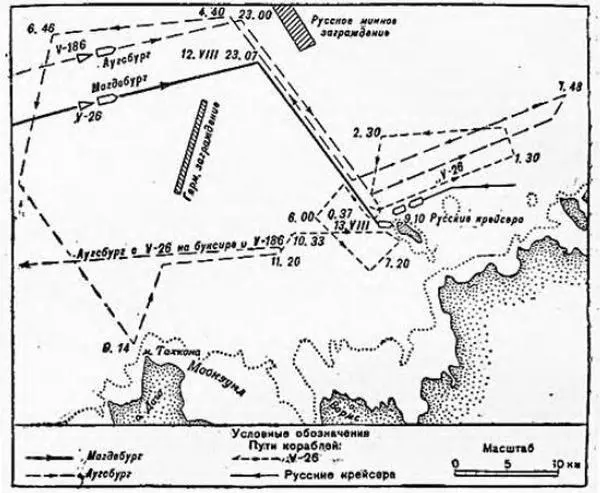 Схема боя Крейсер и миноносцы были усмотрены также и другими офицерами - фото 10