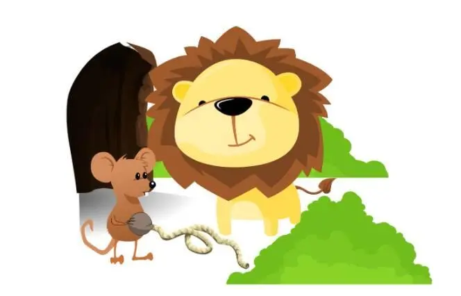 One day a small mouse was running around throughout a cave The mouse was - фото 2