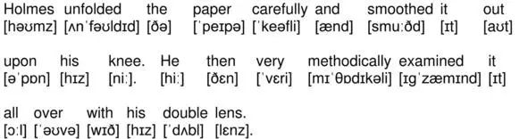 03015 Holmes unfolded the paper carefully and smoothed it out upon his knee - фото 139