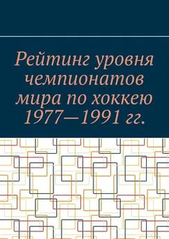 Эмиль Марков - Рейтинг уровня чемпионатов мира по хоккею 1977—1991 гг.